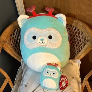 NWT Squishmallow Anneli Light Blue Bundle Set Of 2 Squish Dates 4.11.2022